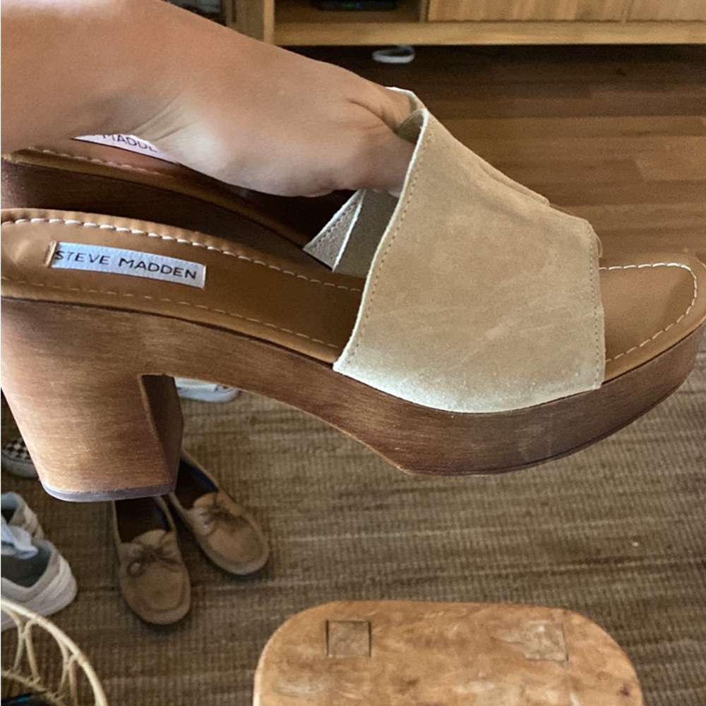 Steve Madden wooden heels